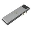  Zasilanie mobilne kable i adaptery Xtorm Adapter USB-C Hub 7-in-1 szary Tył