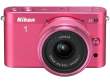 Aparat cyfrowy Nikon 1 J2 różowy + ob. 11-27.5 Boki