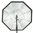Softbox oktagonalny GlareOne parasolkowy 80 cm + dyfuzor + grid Przód