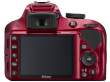 Lustrzanka Nikon D3300 + AF-P 18-55 VR czerwony Boki