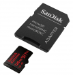 Karta pamięci Sandisk microSDXC 128 GB EXTREME 100MB/s A1 C10 V30 UHS-I U3 + adapter SD (doskonała do kamer sportowych) Boki