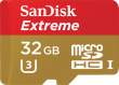 Karta pamięci Sandisk microSDHC 32GB Extreme 90MB/s U3 UHS-I + SD Adapter do kamer sportowych Przód