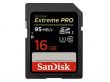 Karta pamięci Sandisk SDHC 16 GB Extreme Pro 95MB/s Przód