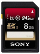 Karta pamięci Sony Expert SDHC 8 GB 94MB/s UHS-I C10 U1 Przód