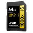 Karta pamięci Lexar Pro 64GB 1800x U3 V60 UHS-II 2pack Góra