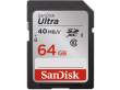 Karta pamięci Sandisk SDXC 64 GB Ultra 40MB/s Przód
