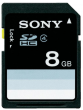 Karta pamięci Sony Experience SDHC 8 GB 15MB/s C4 Przód