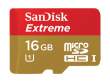 Karta pamięci Sandisk microSDHC 16 GB Extreme 60MB/s C10 UHS-I + adaper SD + Rescue Pro Deluxe Przód