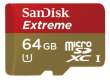 Karta pamięci Sandisk EXTREME microSDXC 64GB UHS-I 45MB/S Przód
