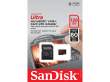 Karta pamięci Sandisk microSDXC ULTRA 128 GB 80 MB/s C10 UHS-I + Adapter SD Góra