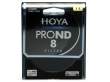 Filtry, pokrywki połówkowe i szare Hoya NDx8 Pro 72 mm Przód