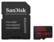 Karta pamięci Sandisk microSDXC 128 GB EXTREME 100MB/s A1 C10 V30 UHS-I U3 + adapter SD (doskonała do kamer sportowych) Góra