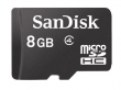 Karta pamięci Sandisk microSDHC 8 GB Przód