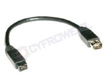 Kabel Lindy przejściówka FireWire 9/6 długość 0.2m