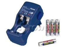 Ładowarka Hama Base 2/4 + 4 aku. AAA 1000 mAh