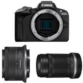 Canon EOS R50 + RF-S 18-45 mm f/4.5-6.3 + RF-S 55-210 mm f/5-7.1 IS STM + Canon Cashback 200 zł
