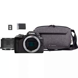 Canon EOS R50 + RF-S 18-45 mm f/4.5-6.3 IS STM + torba CB-TS100 + karta 64GB