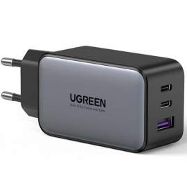 Ugreen Ładowarka sieciowa CD244, 1x USB-A QC4.0, 2x USB-C, 65W, PD3.0 (czarna)
