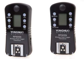 Yongnuo RF-605N zestaw 2 nadajników/odbiorników (stopka Nikon)