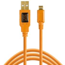 Tethertools KABEL USB 2.0 - Micro-B 5-Pin 4.6m pomarańczowy (CU5430-ORG)