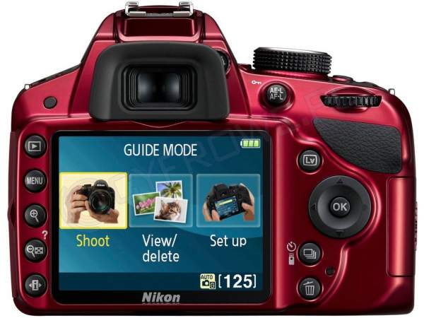 ニコン　D3200 RED Nikon D3200 czerwony + ob. 18-55 VR - Aparaty cyfrowe - Foto