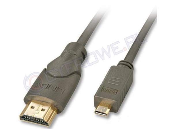 Lindy 41352 Kabel cyfrowy (typu D) micro HDMI - (typu A) HDMI - 1,5m