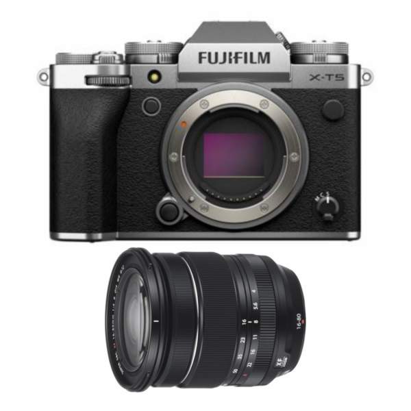 Aparat cyfrowy FujiFilm X-T5 + XF 16-80 mm f/4 OIS WR srebrny - cena zawiera rabat 430 zł