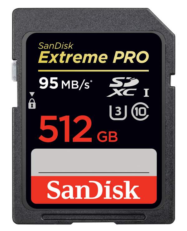Karta pamięci Sandisk SDXC 512 GB EXTREME PRO 95MB/s V30 C10 UHS-I U3