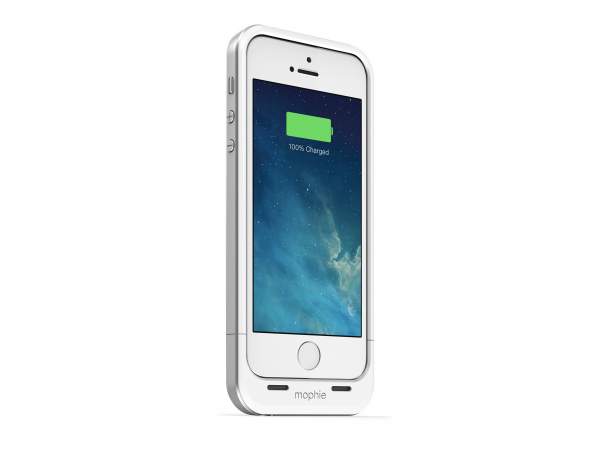 Mophie Juice Pack Air (kolor biały) - zewnętrzna bateria (1700 mAh) wraz z obudową do iPhone 5/5S/SE 