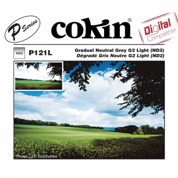 Filtr Cokin P121L połówkowy szary G2 Light NDx2 systemu Cokin P