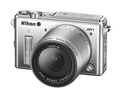 Aparat cyfrowy Nikon 1 AW1 + ob. 11-27.5mm srebrny