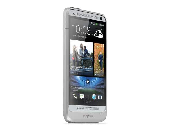 Mophie Juice Pack HTC ONE (kolor srebrny) - obudowa ochronna z wbudowaną baterią (2500 mAh) dedykowana dla HTC ONE