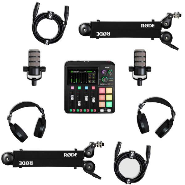 Rode Podcaster Bundle - Zestaw do produkcji dla 2 osób