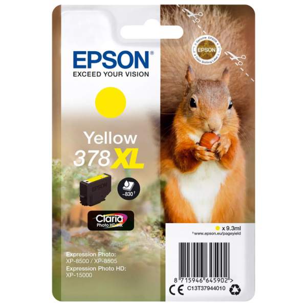 Tusz Epson TUSZ EPSON T378XL Yellow