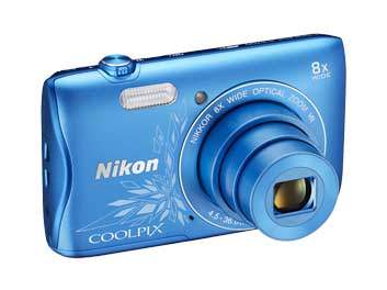 Aparat cyfrowy Nikon Coolpix S3700 niebieski z grafiką