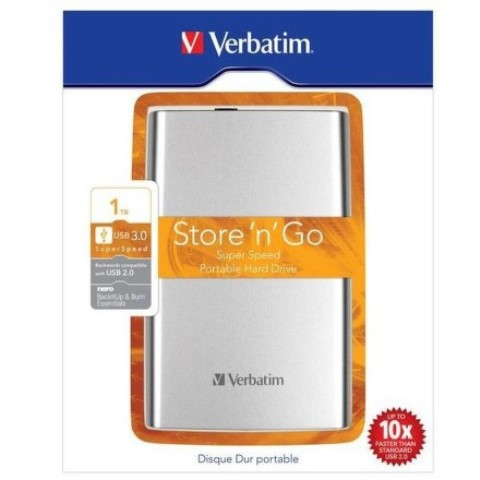 Verbatim 2.5 Store n Go USB 3.0 1TB srebrny