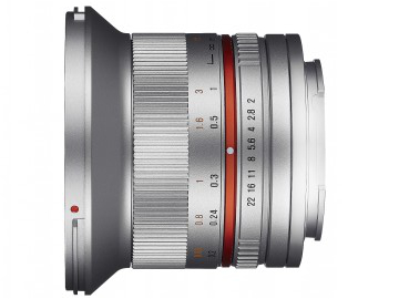 Obiektyw Samyang 12 mm f/2.0 NCS CS / Fujifilm X srebrny