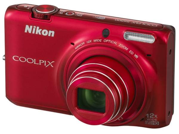 Aparat cyfrowy Nikon Coolpix S6500 czerwony
