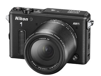 Aparat cyfrowy Nikon 1 AW1 + ob. 10mm + ob. 11-27.5mm czarny