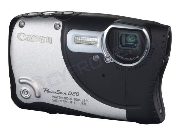 Aparat cyfrowy Canon PowerShot D20 srebrny