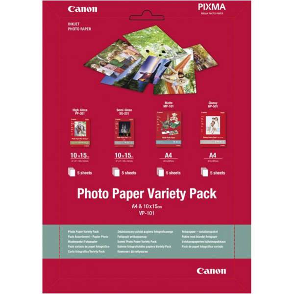 Papier Canon VP-101 2x 10x15 + 2x A4