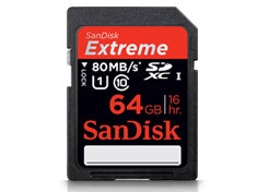 Karta pamięci Sandisk Extreme SDXC 64GB UHS-I 80MB/s