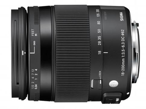 Obiektyw Sigma C 18-200 mm f/3.5-f/6.3 DC Macro OS HSM / Canon, 
