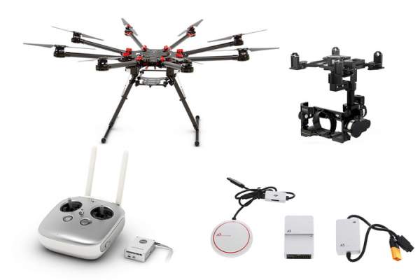 Dron DJI Octocopter S1000+ kontroler lotu A2 DJI GPS + Gimbal Z15 GH4 (HD)