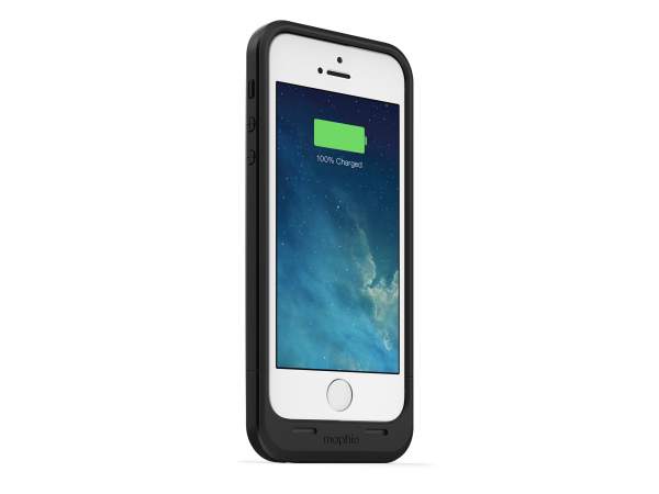 Mophie Juice Pack Air (kolor czarny) - zewnętrzna bateria (1700 mAh) wraz z obudową do iPhone 5/5S/SE