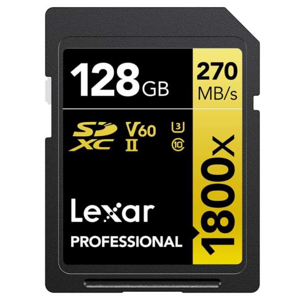 Karta pamięci Lexar SDXC Pro 128GB 1800x U3 V60 UHS-II