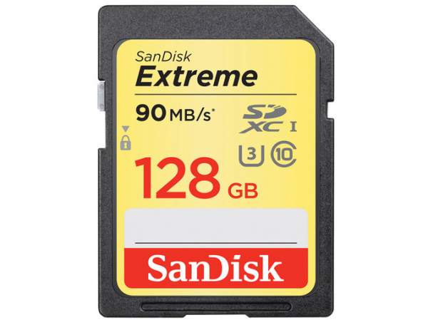 Karta pamięci Sandisk EXTREME SDXC 128GB 90MB/s C10 UHS-I U3