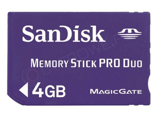 Karta pamięci Sandisk Memory Stick PRO Duo 4 GB