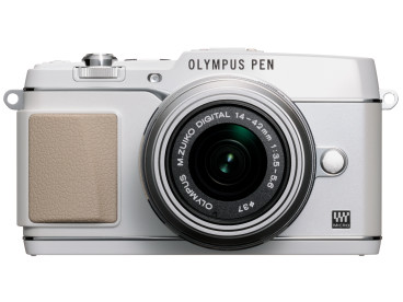 Aparat cyfrowy Olympus E-P5 PEN Luxury Kit body biały + ob.  EZ-M 14-42 srebrny