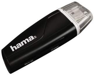 Czytnik Hama SD/MicroSD USB 2.0 Czarny